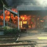 Stasiun Klender Terbakar