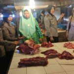 Satgas Pangan Polresta Pekanbaru Sidak Harga Daging di Pasar Tradisional