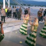 Hadiri Haul Guru Tua, Kapolri dan Panglima TNI Disambut Tari Pokambu di Palu