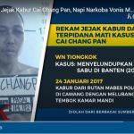 Cai Changpan, Buronan Kasus Narkotika Ditemukan Gantung Diri