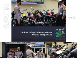 Polres Padang Panjang Jaring 29 Sepeda Motor Pelaku Balapan Liar