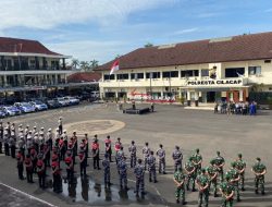 Apel Gelar Pasukan Operasi Keselamatan Lalu Lintas Candi Tahun 2023 Polresta Cilacap