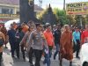 Singgah Di Mapolresta Magelang, Bhiksu Thudong Mendoakan Keselamatan Personil Polri
