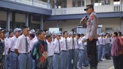 Polisi Jadi Inspektur Upacara Di Sekolah Imbau ” Stop Bullying dan Kenakalan Remaja”