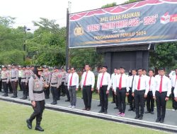 Kapolres Payakumbuh Pimpin Pelaksanaan Apel Gelar Pasukan Operasi Mantap Brata 2023-2024