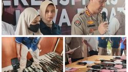 Konferensi Pers ” Penemuan Senpi Ilegal” Oleh Kabid Humas Polda Jawa Barat