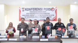 Polres Kepulauan Meranti Gelar Konferensi Pers Pemusnahan BB Narkotika Jenis Sabu dan Ekstasi