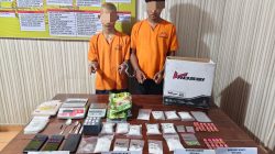 Luar Biasa, Polsek Siak Hulu Tangkap Dua Pelaku Narkoba, Sabu-Sabu 1,2 Kg, Pil Ekstasi dan Vipe 