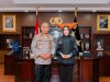 Kunjungi Mapolda Sumbar, Rezka Oktoberia Dinobatkan Sebagai Sahabat Kapolda Sumbar