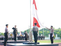 Upacara HUT RI 81 Polres Meranti Semangat Kemerdekaan Perkuat Persatuan