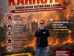 Karhutla ; Afriadi Andika SH.MH Jangan Hanya Masyarakat Kecil, Perusahaan Bagaimana ?