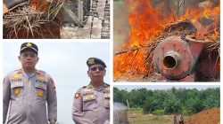 Baru Jadi Kapolsek, AKP Toni Tindak Empat Rakit PETI Ilegal