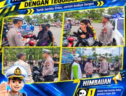 Tak Pakai Helm, Satlantas Polres Meranti Kedepankan Teguran Humanis dan Edukasi