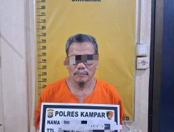 Guru Ngaji Diduga Cabuli 4 Anak Dibawah Umur di Kampar kiri Tengah Diringkus Polres Kampar